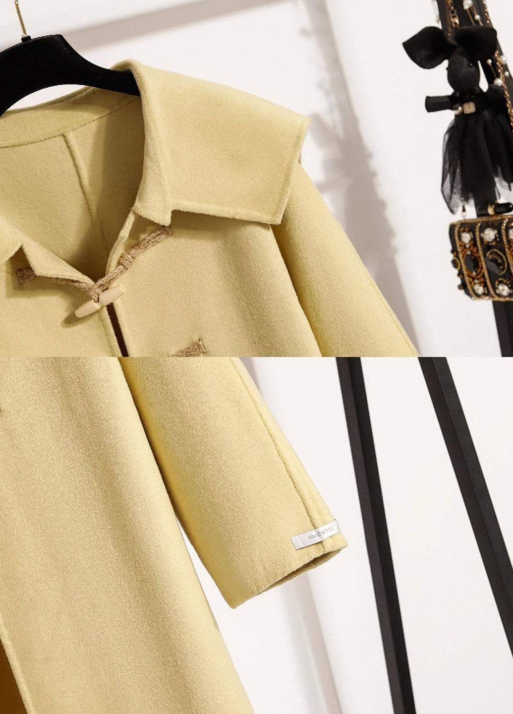 Жовтий демісезонне Пальто SHEIN