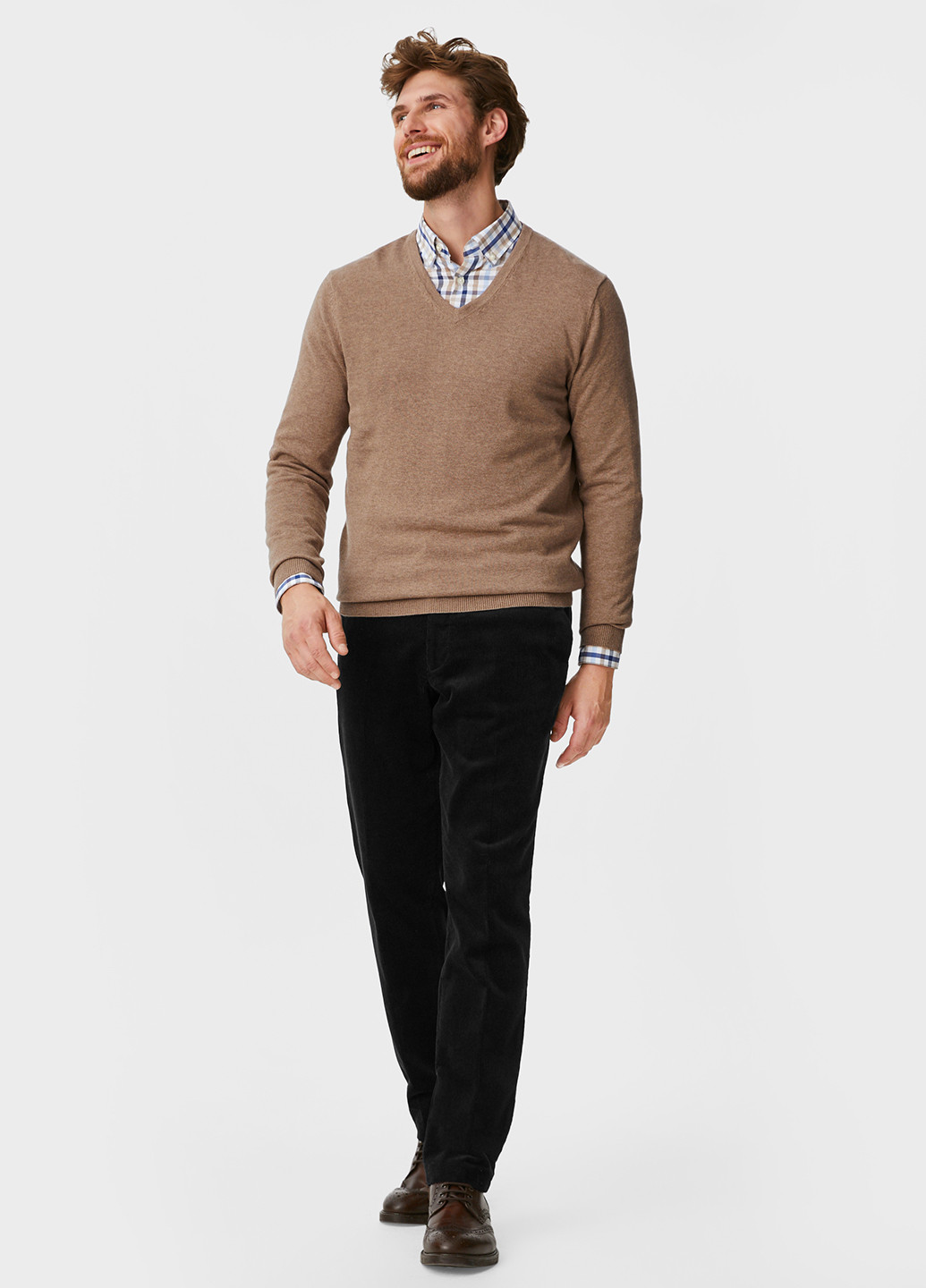 Світло-коричневий демісезонний пуловер пуловер C&A