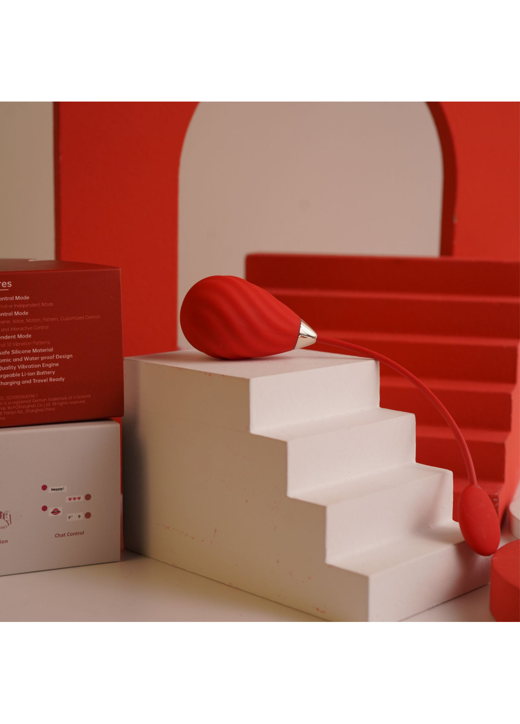 Смарт-віброяйце Sundae Red Magic Motion (252297303)