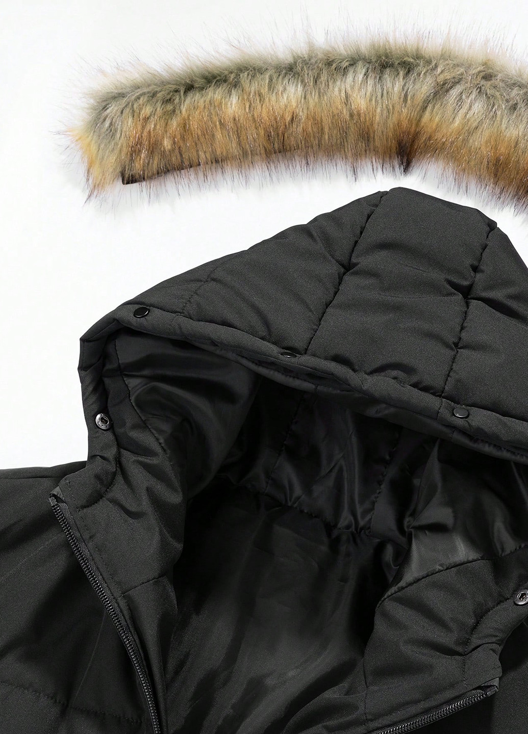 Чорна демісезонна куртка SHEIN