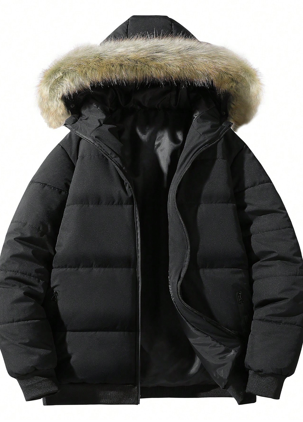 Чорна демісезонна куртка SHEIN