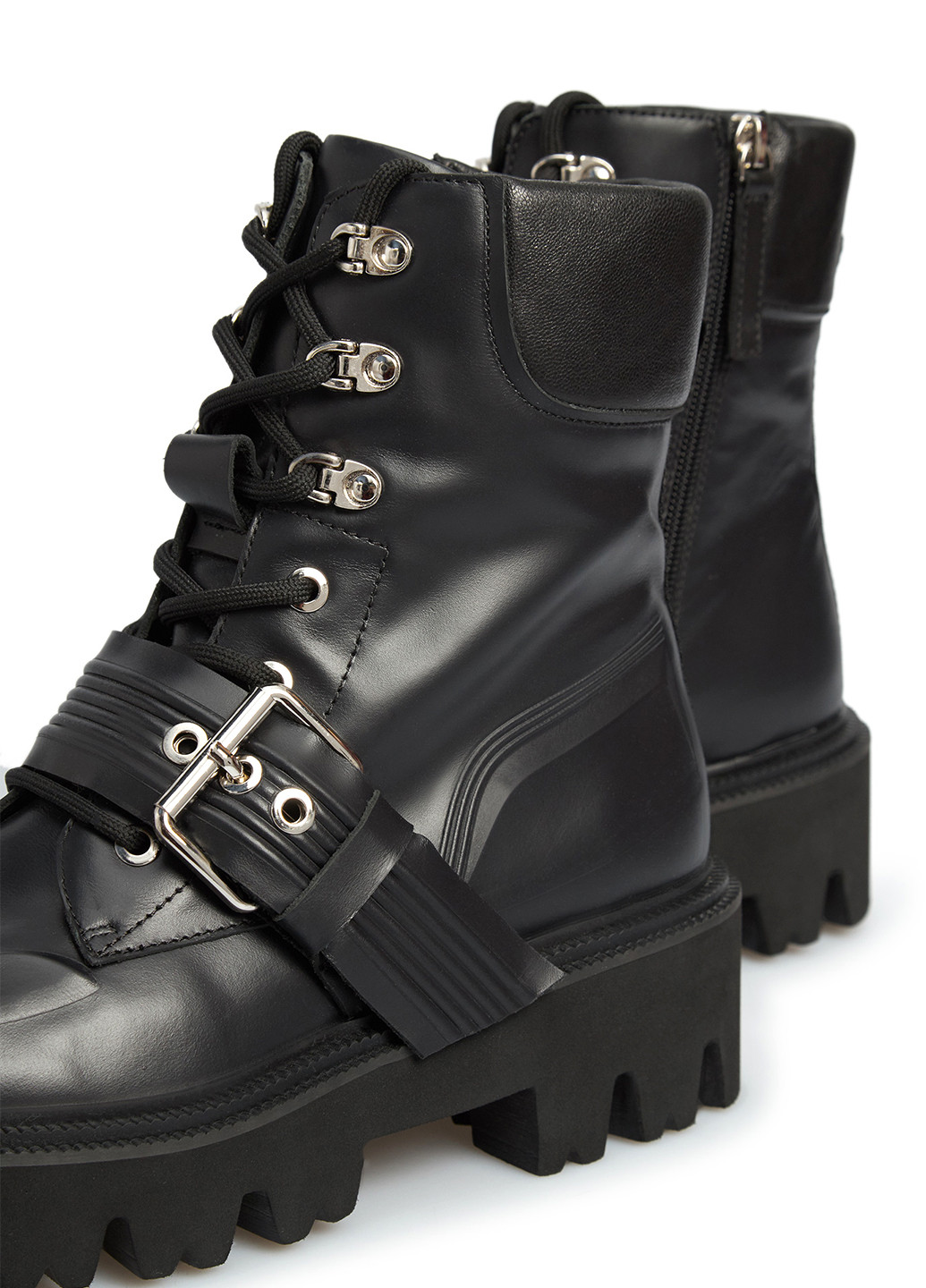 Осенние ботинки PRPY с пряжкой, со шнуровкой, на тракторной подошве