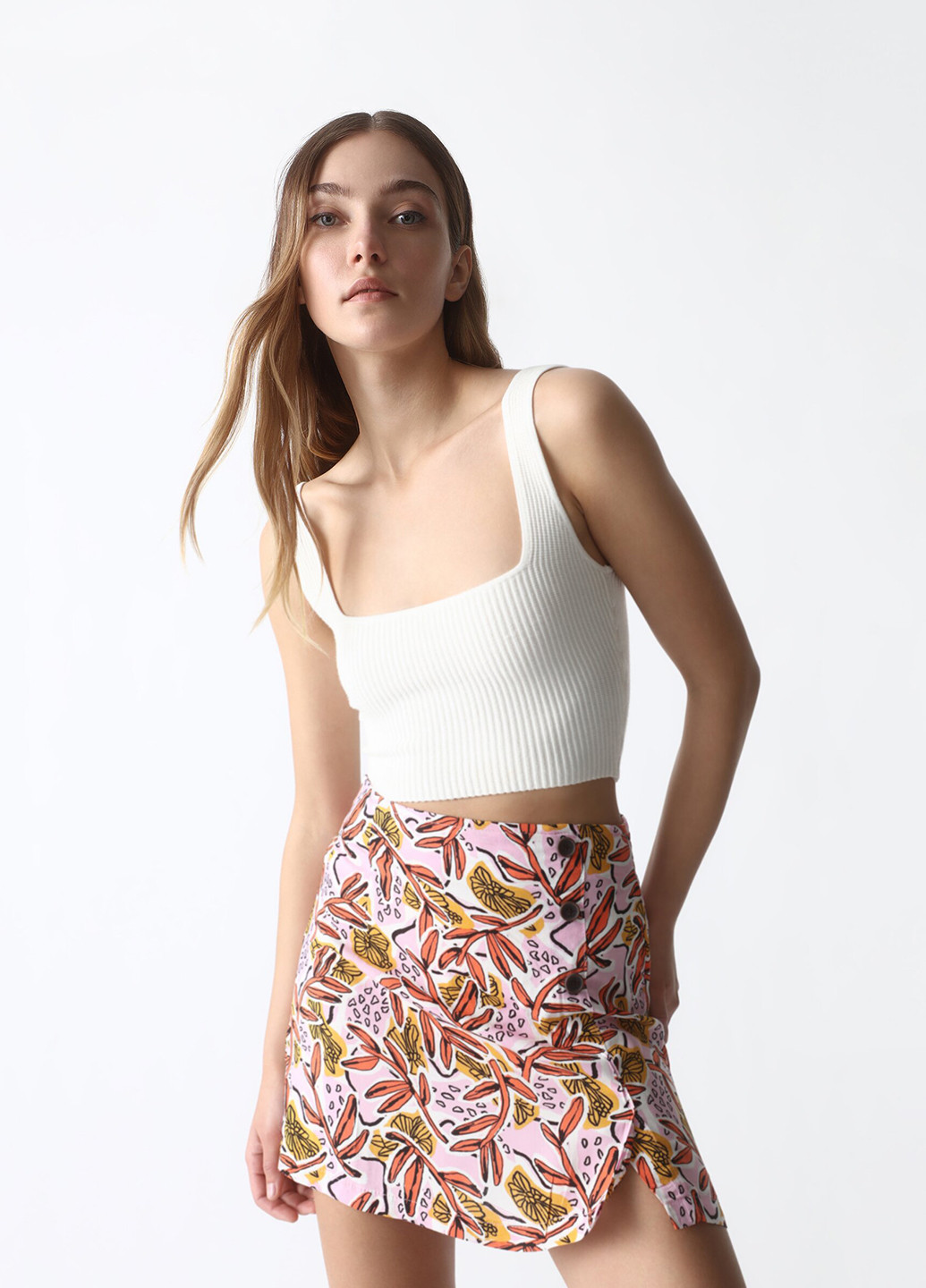 Разноцветная кэжуал с рисунком юбка Lefties