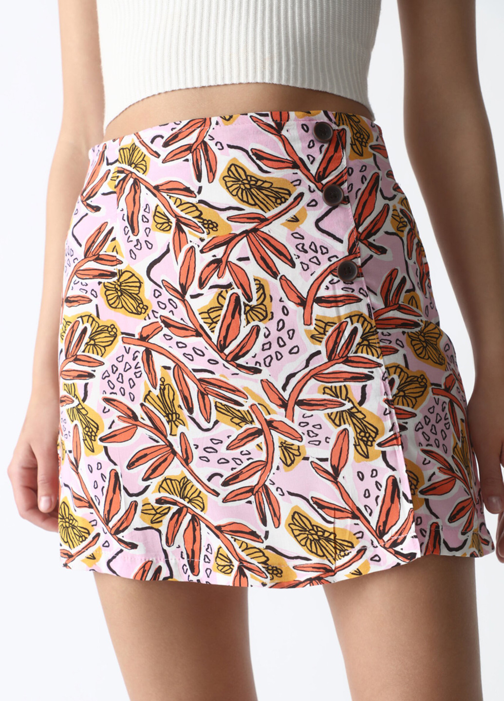 Разноцветная кэжуал с рисунком юбка Lefties