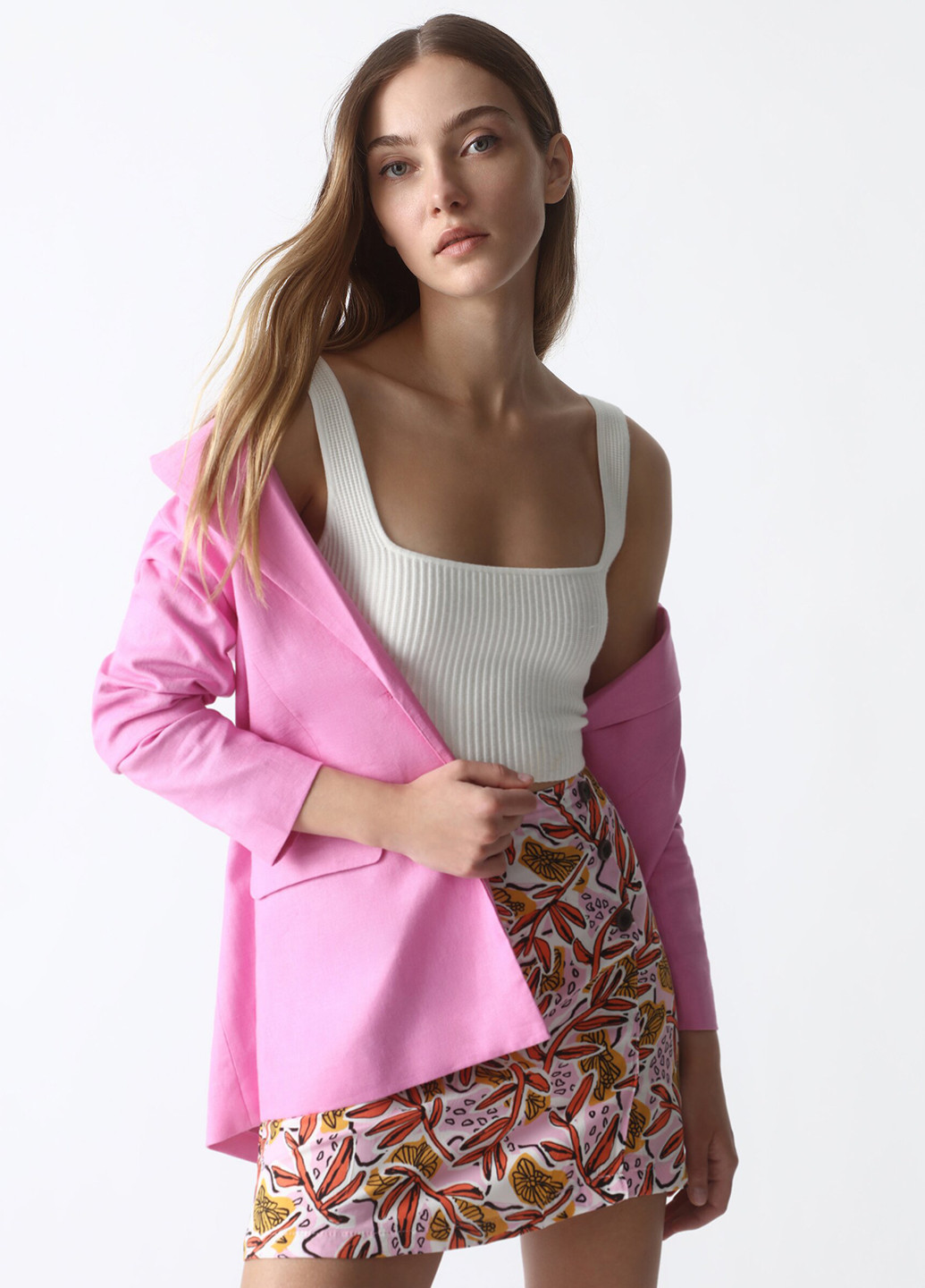 Разноцветная кэжуал с рисунком юбка Lefties