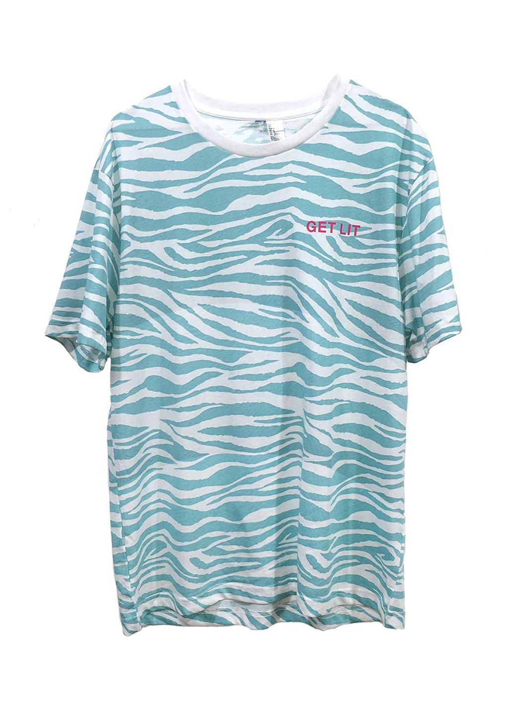 Светло-бирюзовая летняя футболка H&M