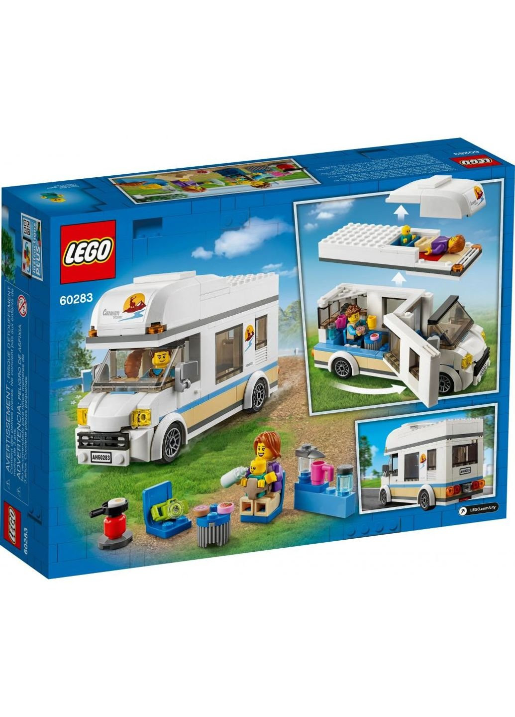 Конструктор City Great Vehicles Канікули в будинку на колесах 190 деталей (60283) Lego City Great Vehicles Каникулы в доме на колесах 190 (249599670)