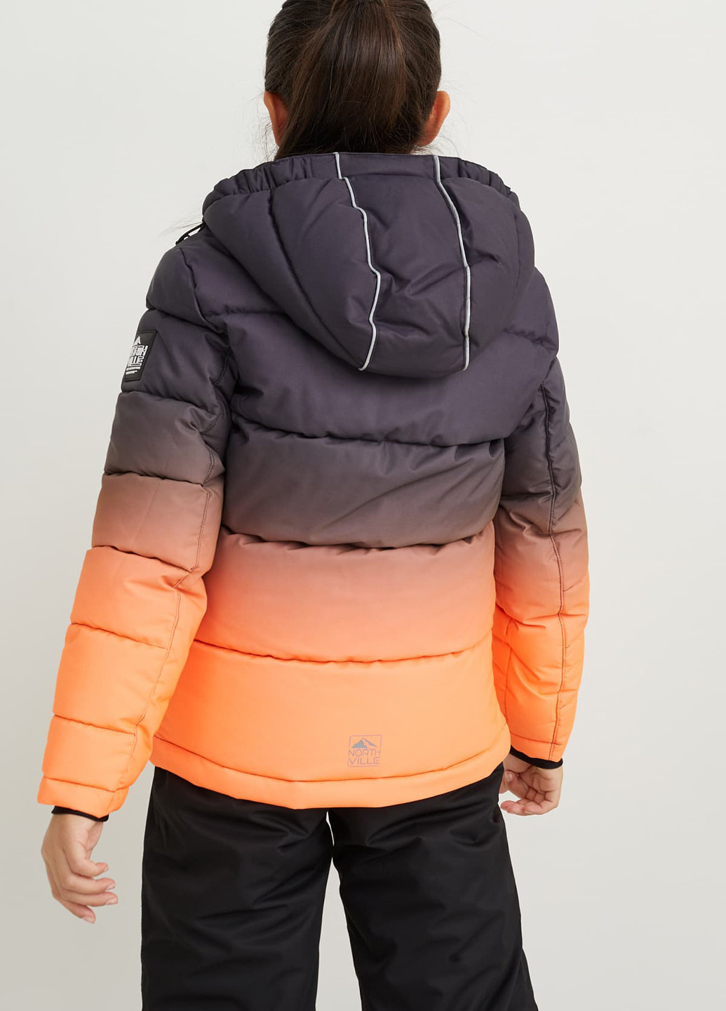 Комбинированная зимняя куртка C&A