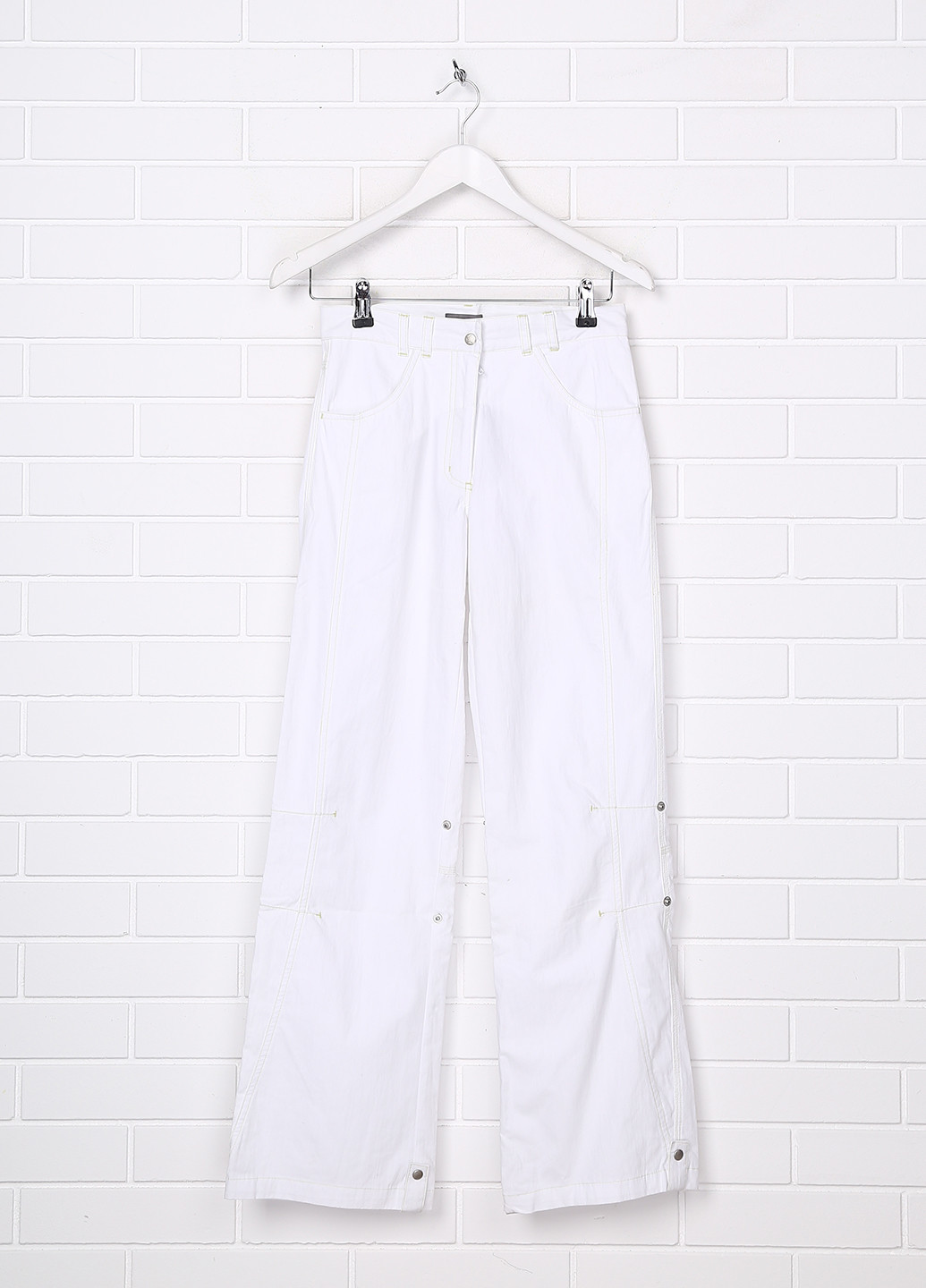 Белые кэжуал летние клеш брюки h4-kids mode