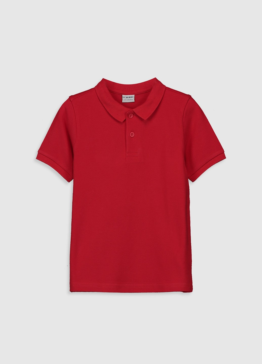 Красная детская футболка-поло для мальчика LC Waikiki