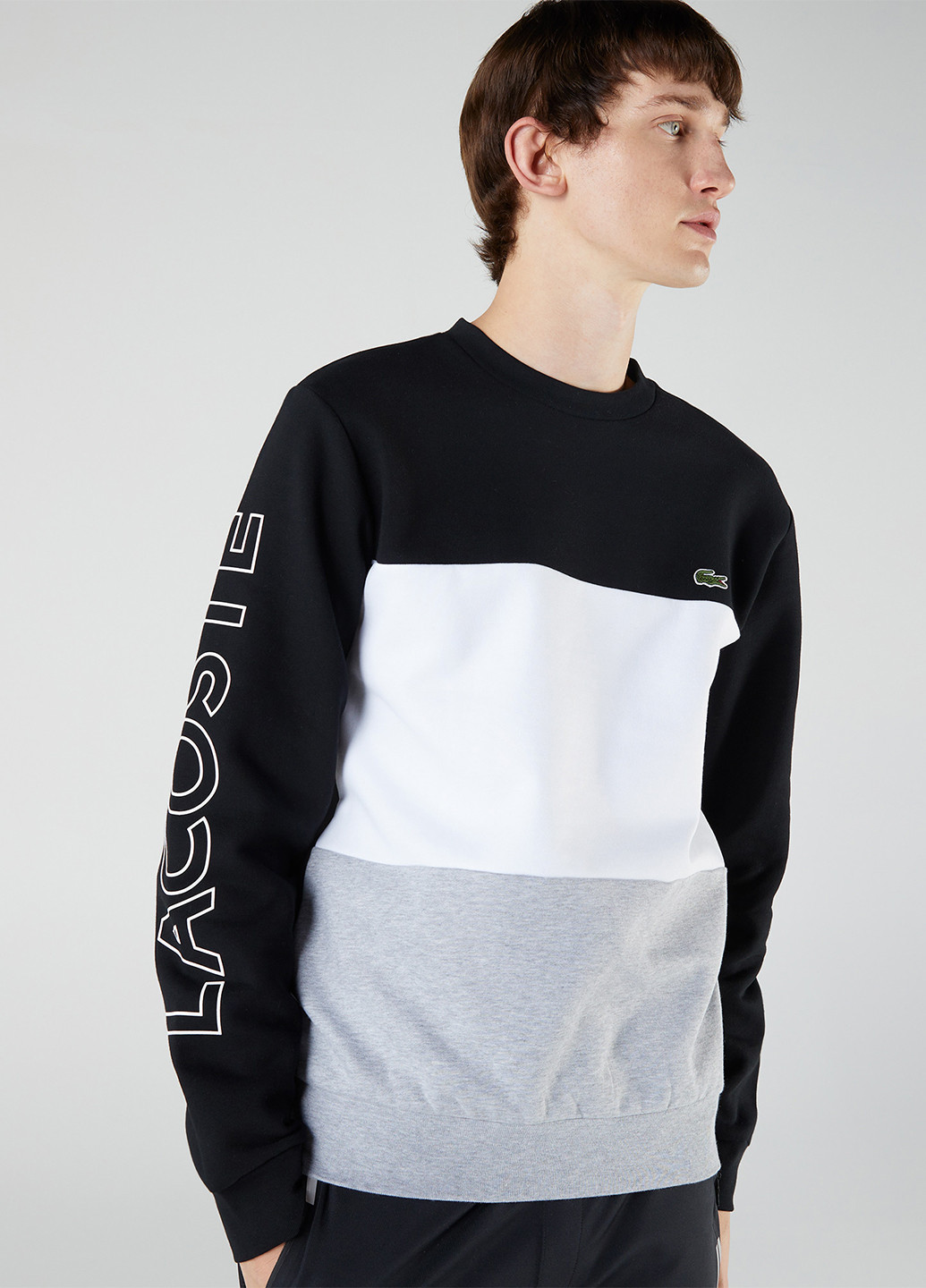 Комбінований світшот Lacoste логотип вишивка (276459618)