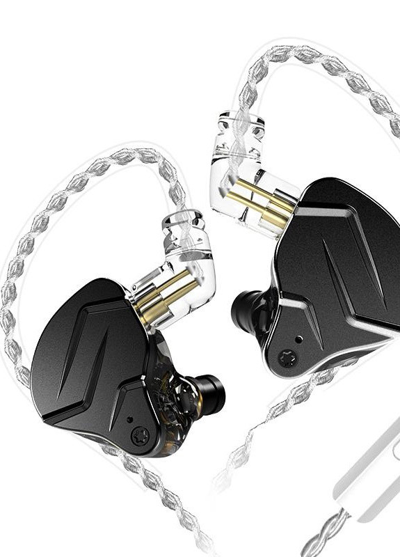 Гібридні навушники ZSN Pro X з мікрофоном Black KZ (224437108)
