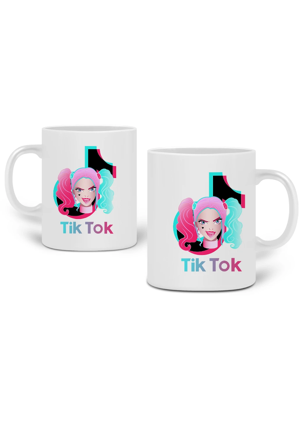 Кружка Харлі Квінн (Куінн) ТікТок (Harley Quinn TikTok) 330 мл горнятко керамічне (20259-1646) MobiPrint (219774786)