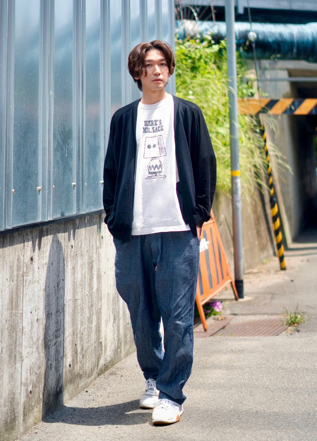 Темно-синие кэжуал демисезонные прямые брюки Uniqlo