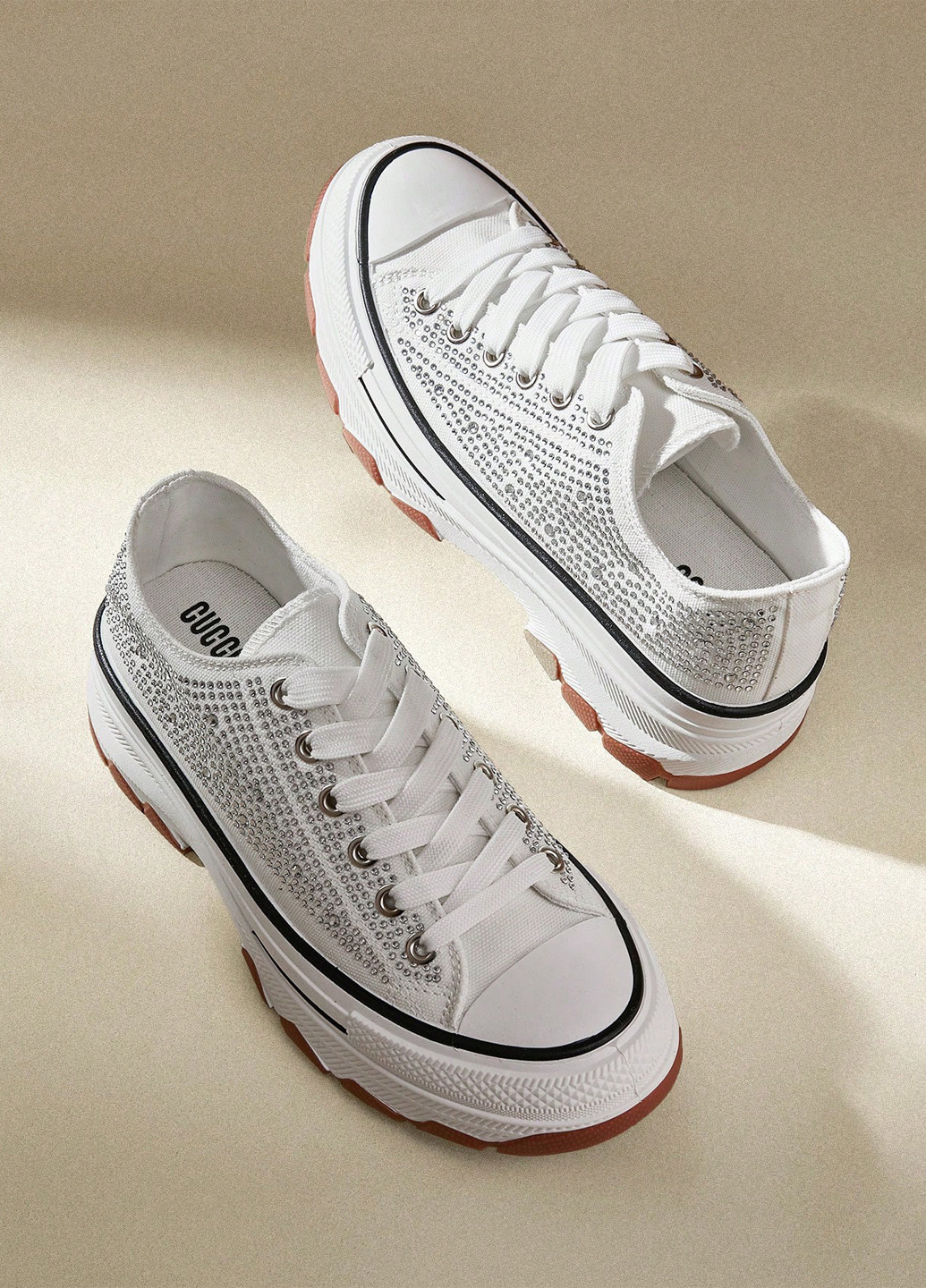 Кроссовки SHEIN белые демисезоны (337833374)