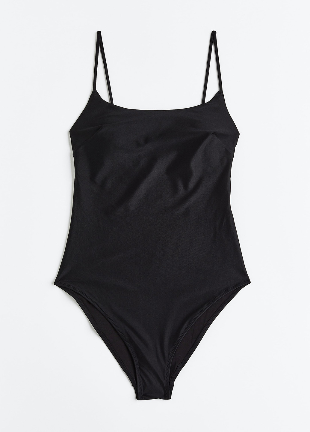 Чорний літній купальник суцільний H&M