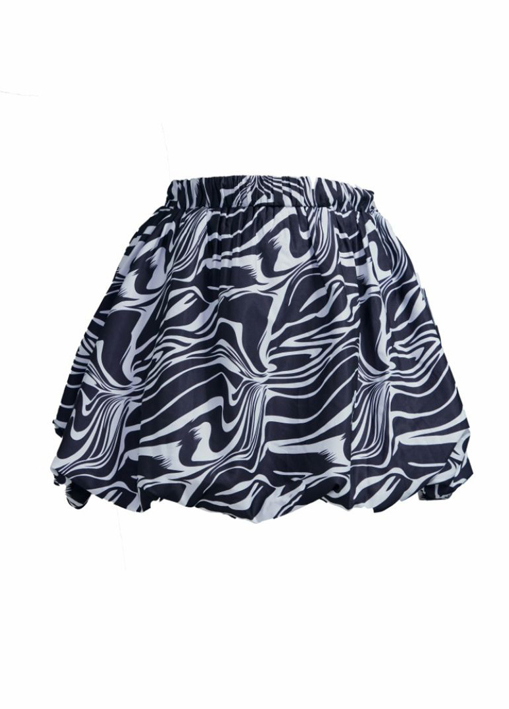 Черно-белая кэжуал зебра юбка PrettyLittleThing баллон