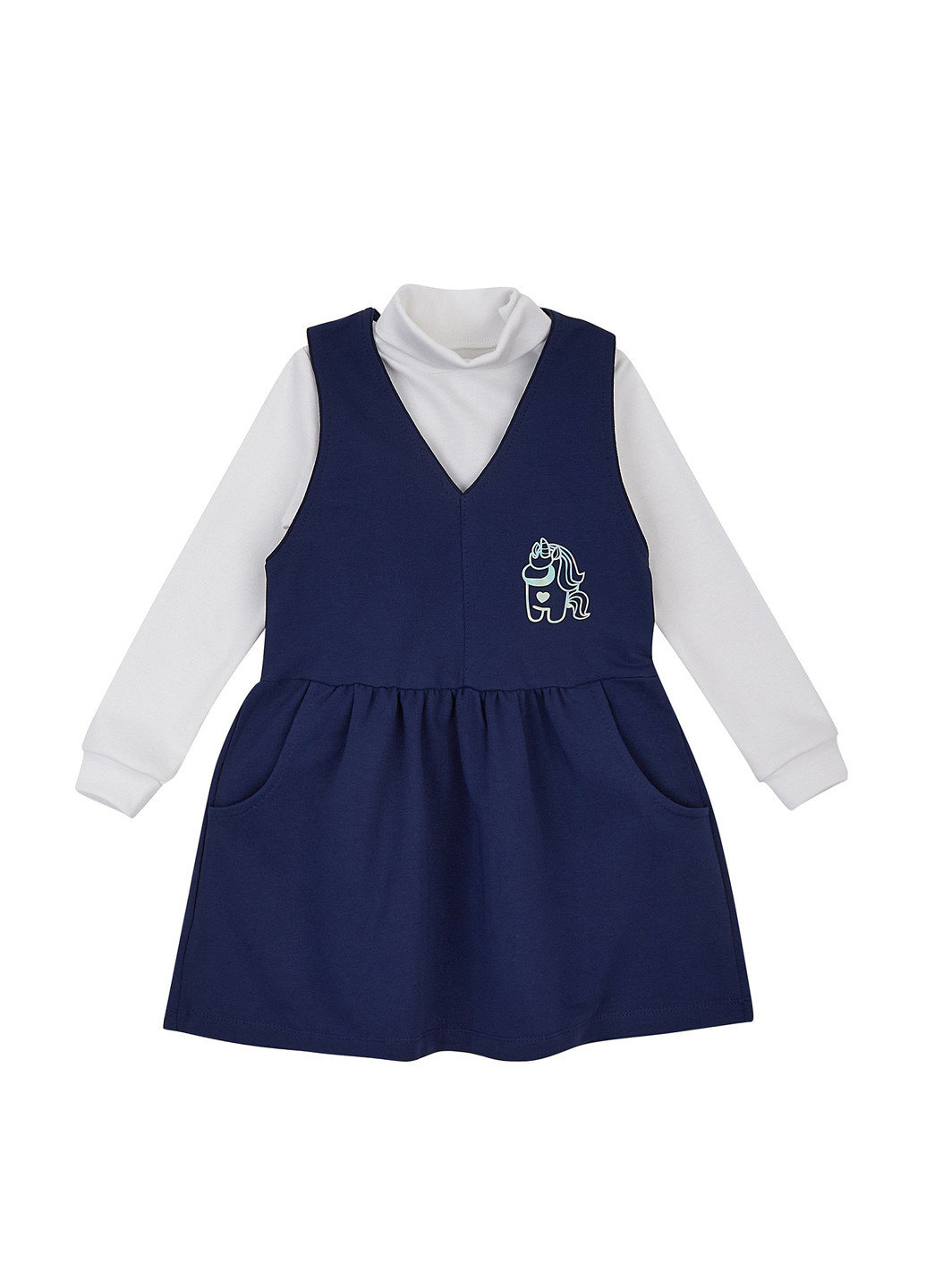 Індиго демісезонний комплект (гольф, сарафан) Ляля