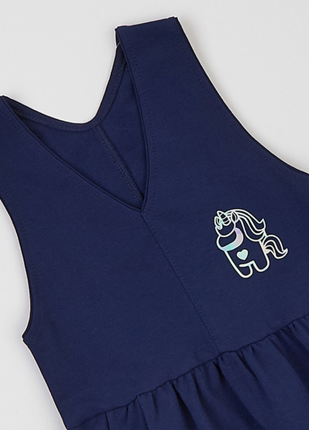 Індиго демісезонний комплект (гольф, сарафан) Ляля