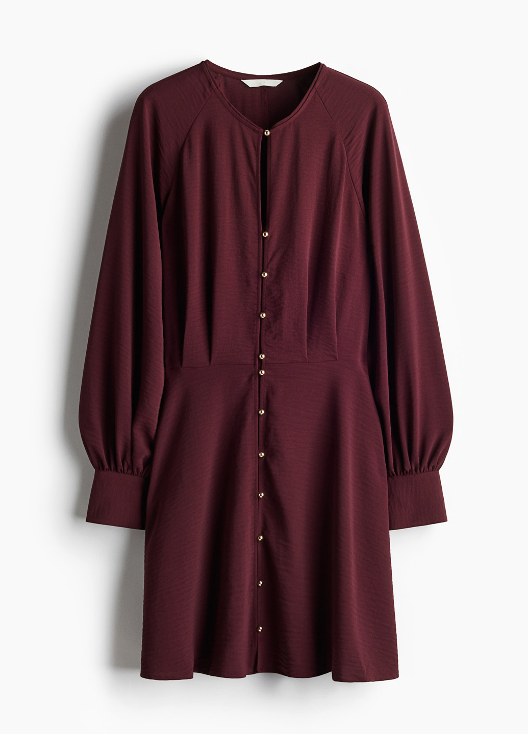 Вишнева кежуал сукня кльош H&M однотонна