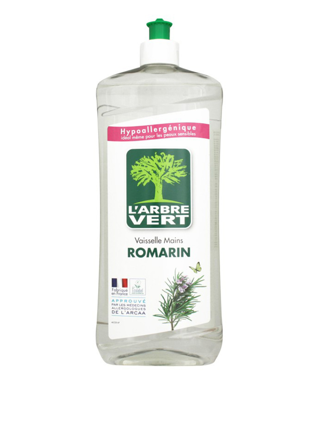 Жидкость для мытья посуды Розмарин, 750 мл L'arbre Vert (92234747)