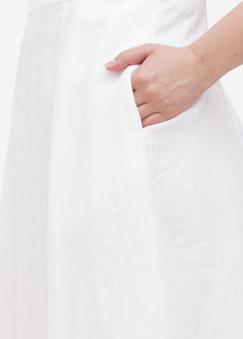 Білий кежуал сукня кльош Boden однотонна
