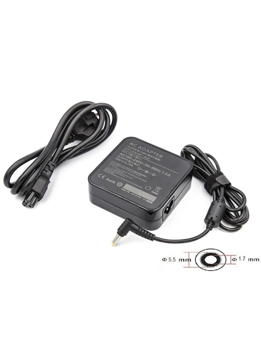 Блок питания к ноутбуку (WM-AC90F5517) PowerPlant ACER 220V, 19V 90W 4.74A (5.5*1.7) wall mount (250054399)