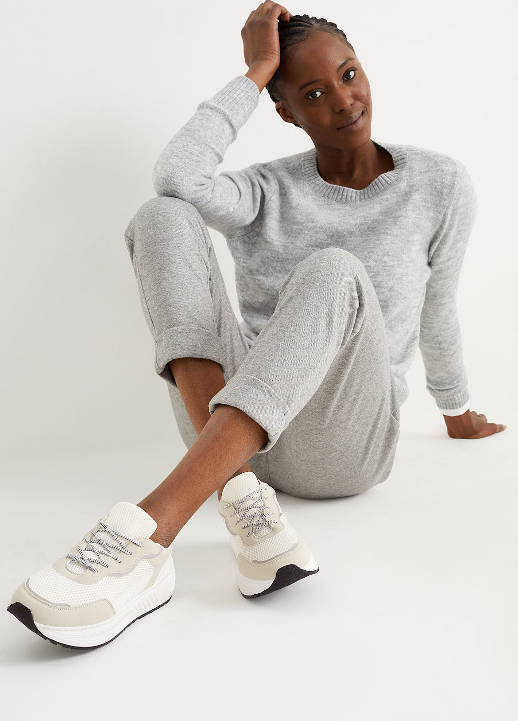 Кроссовки C&A белые демисезоны (322987002)