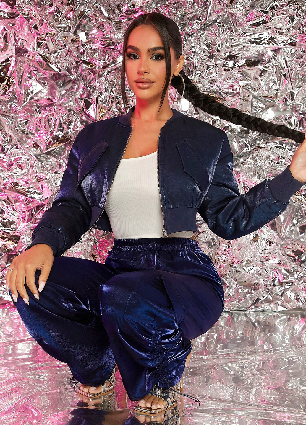 Бомбер SHEIN на блискавці (317223067)