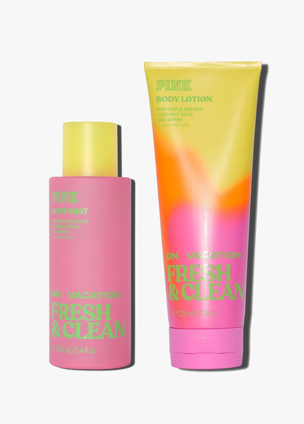Набор для тела On Vacation Fresh&Clean (2 пр.) Victoria's Secret (322657505)
