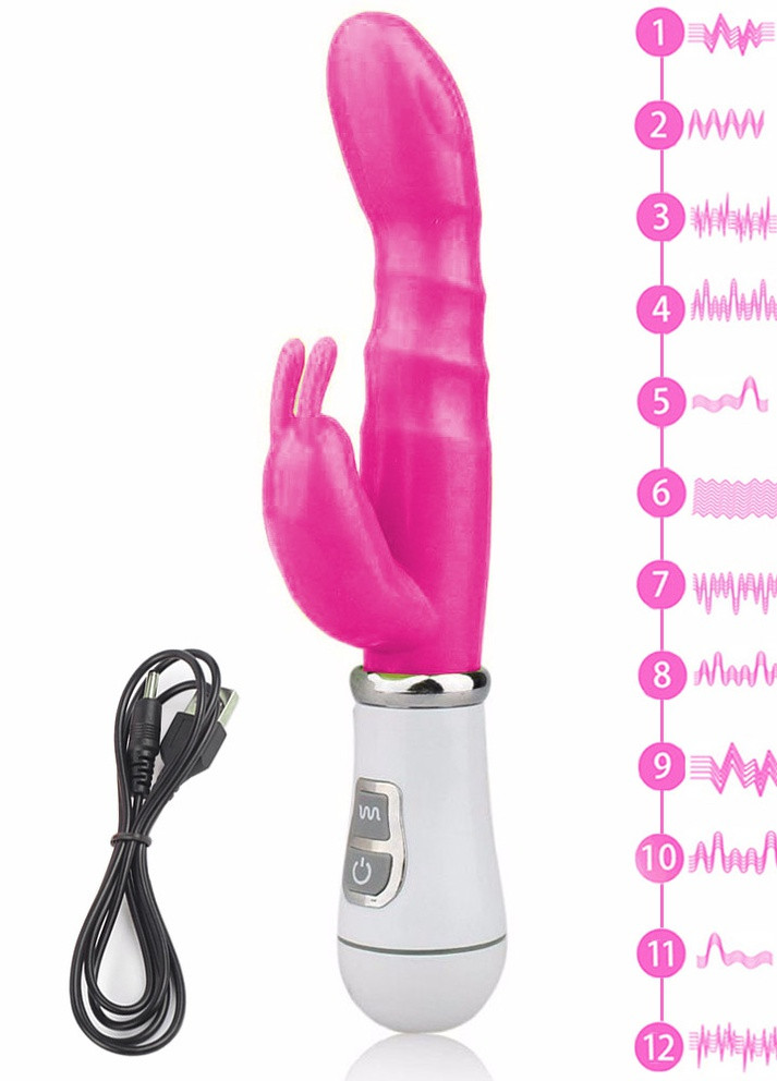 Вибратор (Кролик) USB Langsha (251846869)