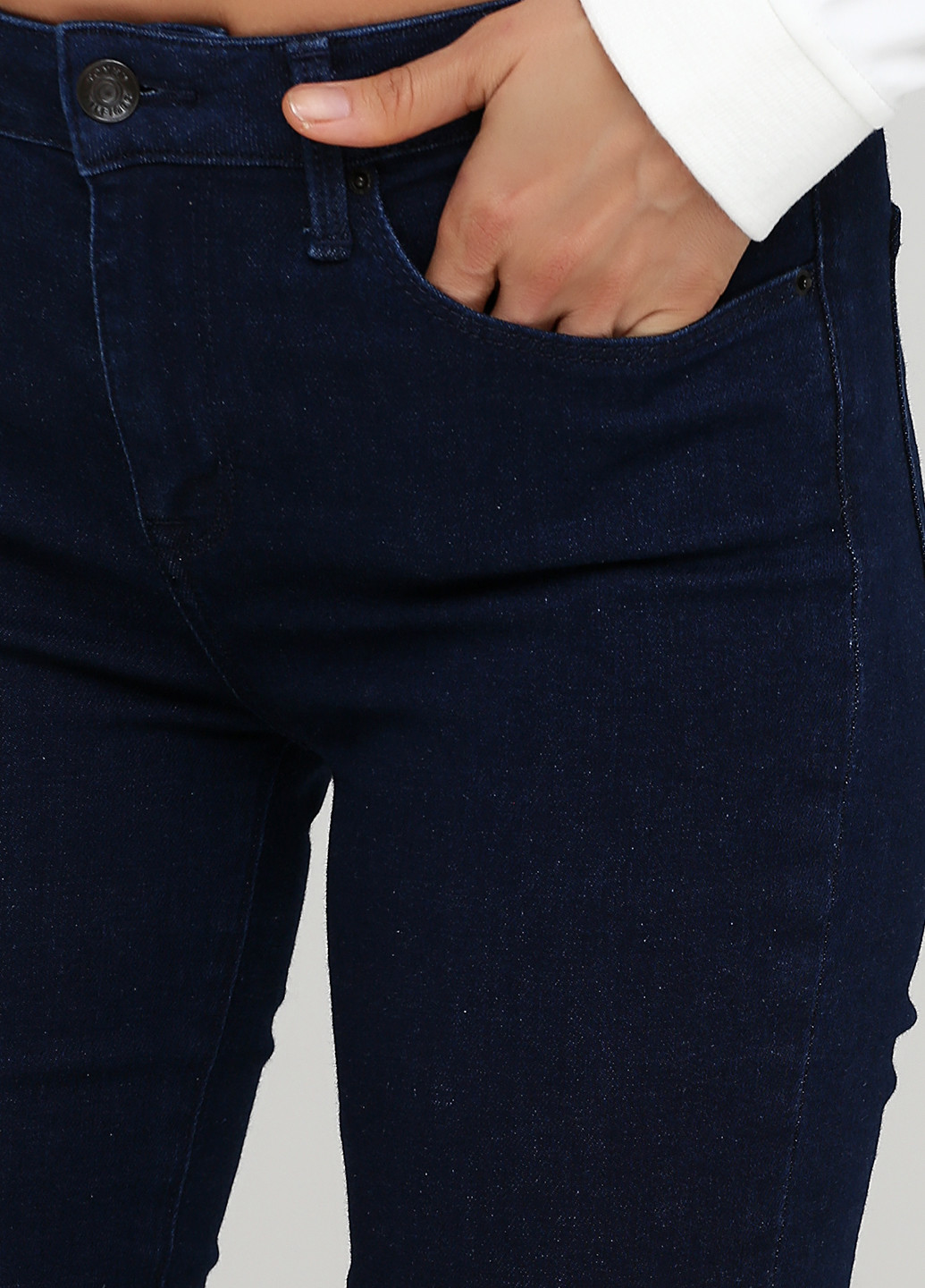 Джинси Tommy Hilfiger скінні однотонні темно-сині джинсові бавовна