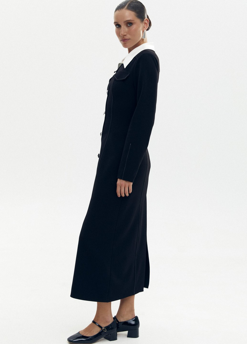 Чорна кежуал сукня а-силует Gepur однотонна