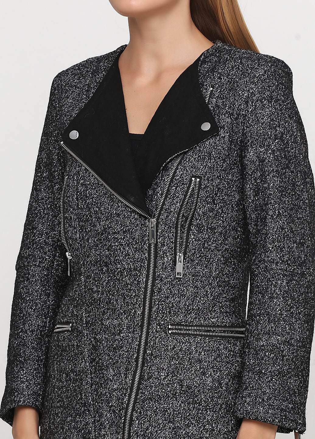 Чорно-білий демісезонне Пальто піджак H&M
