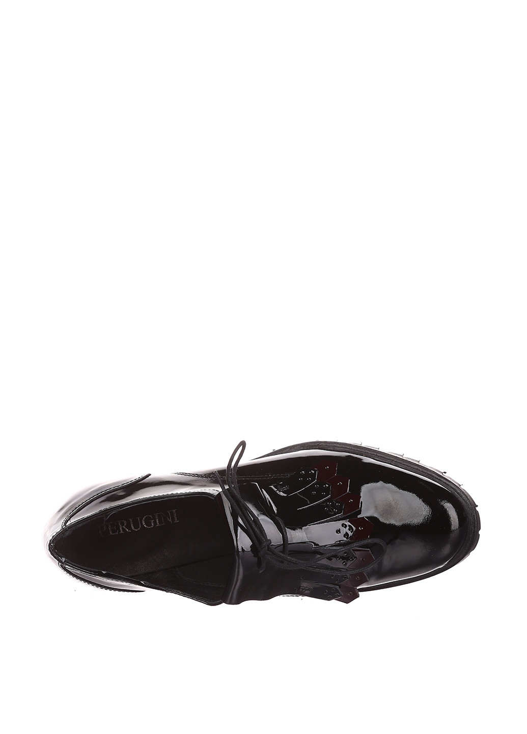 Туфлі Perugini однотонні чорні кежуали