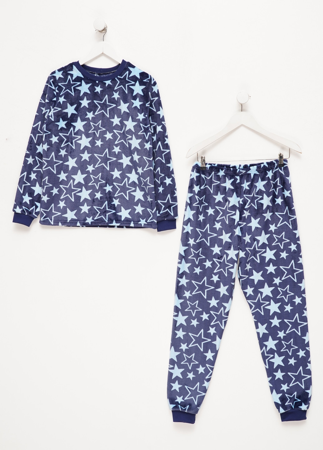 Синяя зимняя пижама (лонгслив, брюки) лонгслив + брюки Авекс