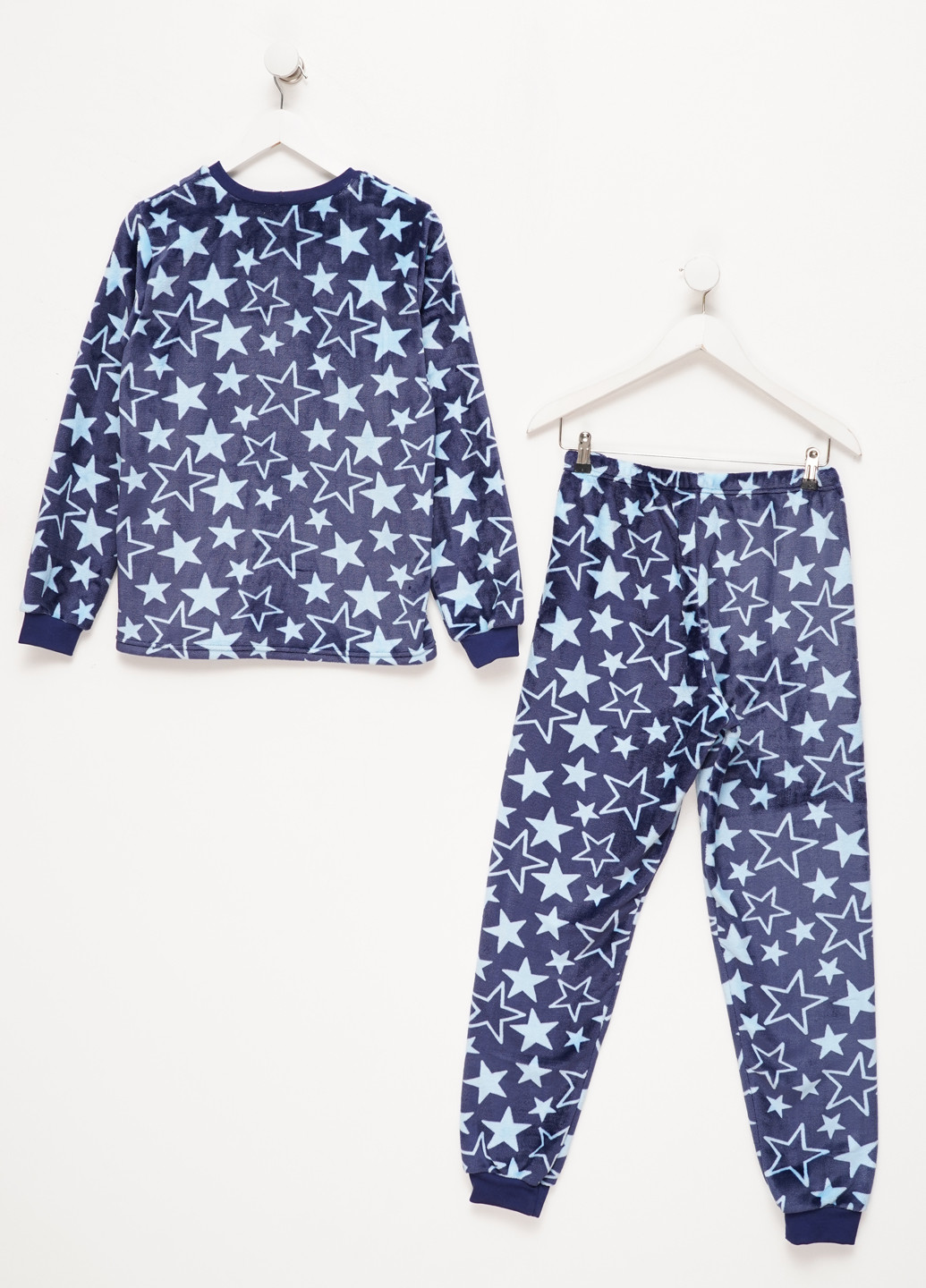 Синяя зимняя пижама (лонгслив, брюки) лонгслив + брюки Авекс