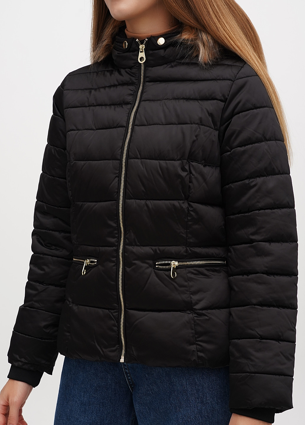 Черная демисезонная куртка H&M