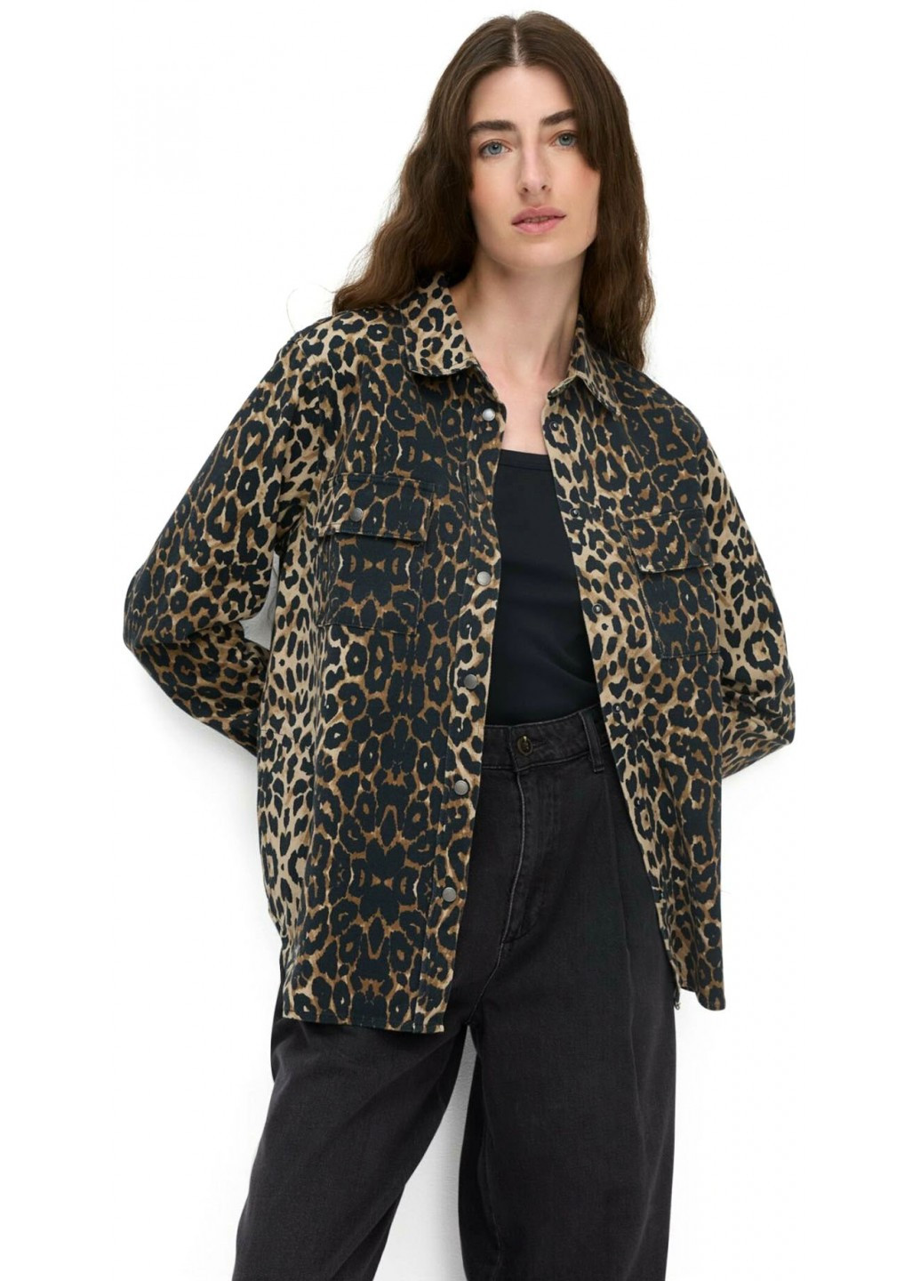 Коричневая кэжуал рубашка леопардовый Camel Active