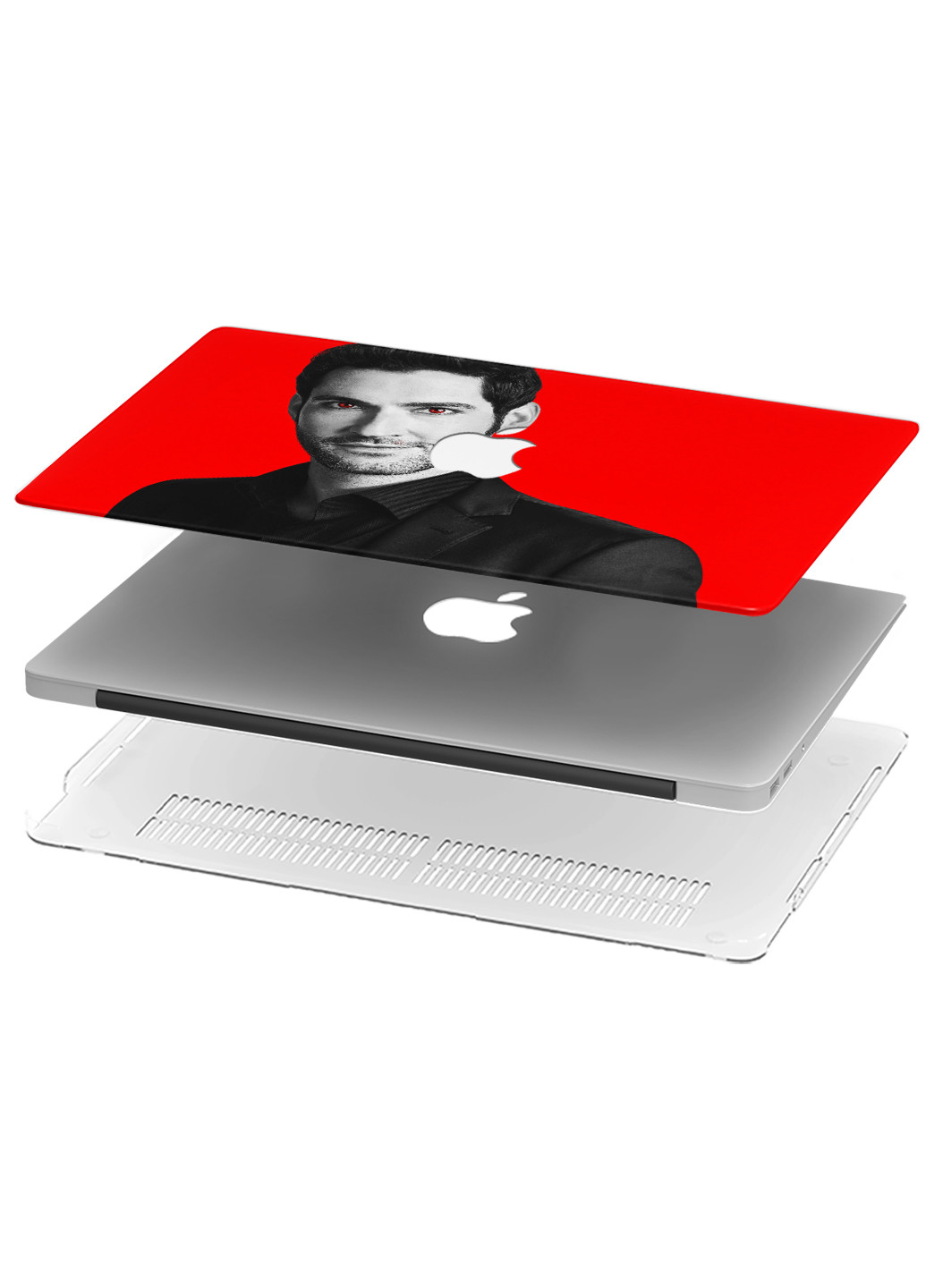 Чохол пластиковий для Apple MacBook Pro 13 A1706/A1708/A1989/A2159/A1988 Люцифер (Lucifer) (9648-2295) MobiPrint (218988067)