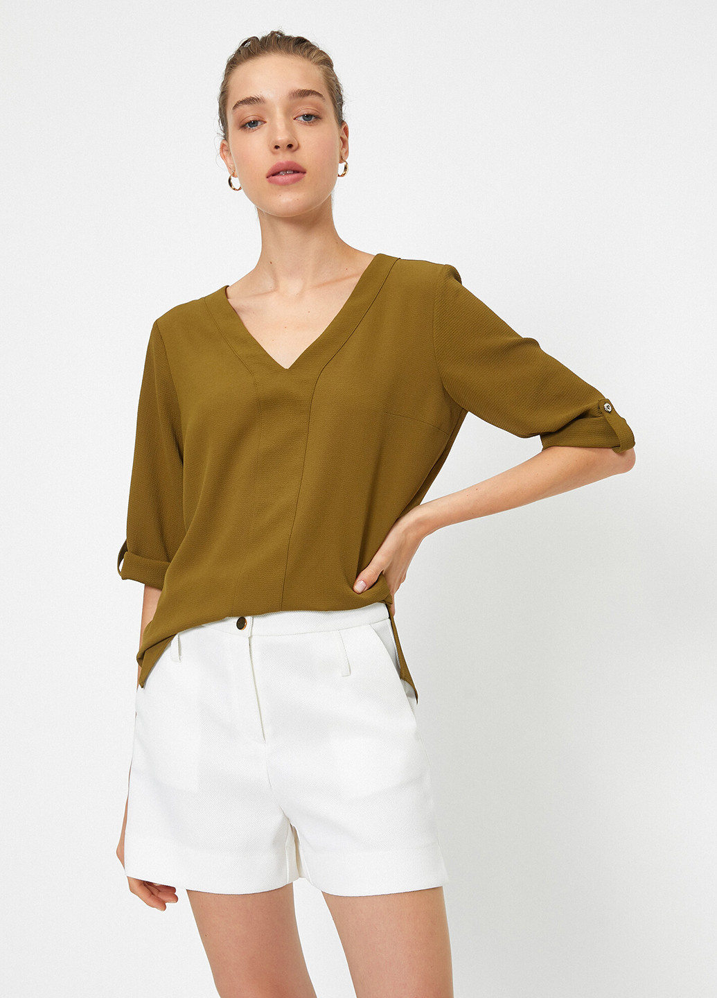 Хаки блуза KOTON