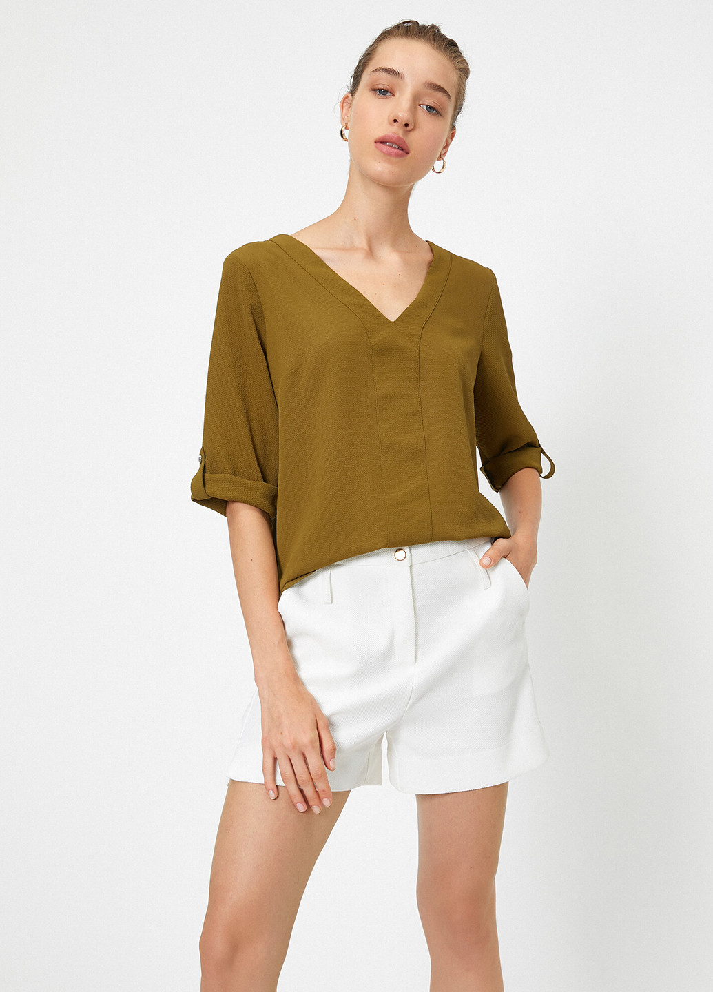 Хаки блуза KOTON