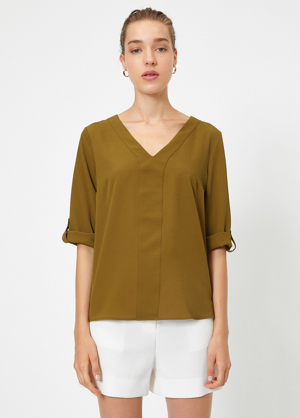 Хаки блуза KOTON