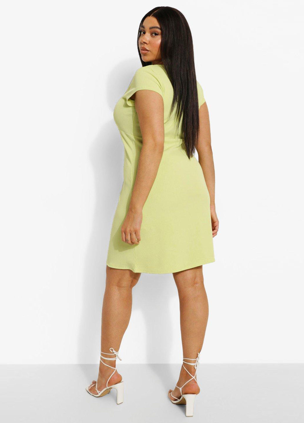 Салатова кежуал сукня Boohoo однотонна