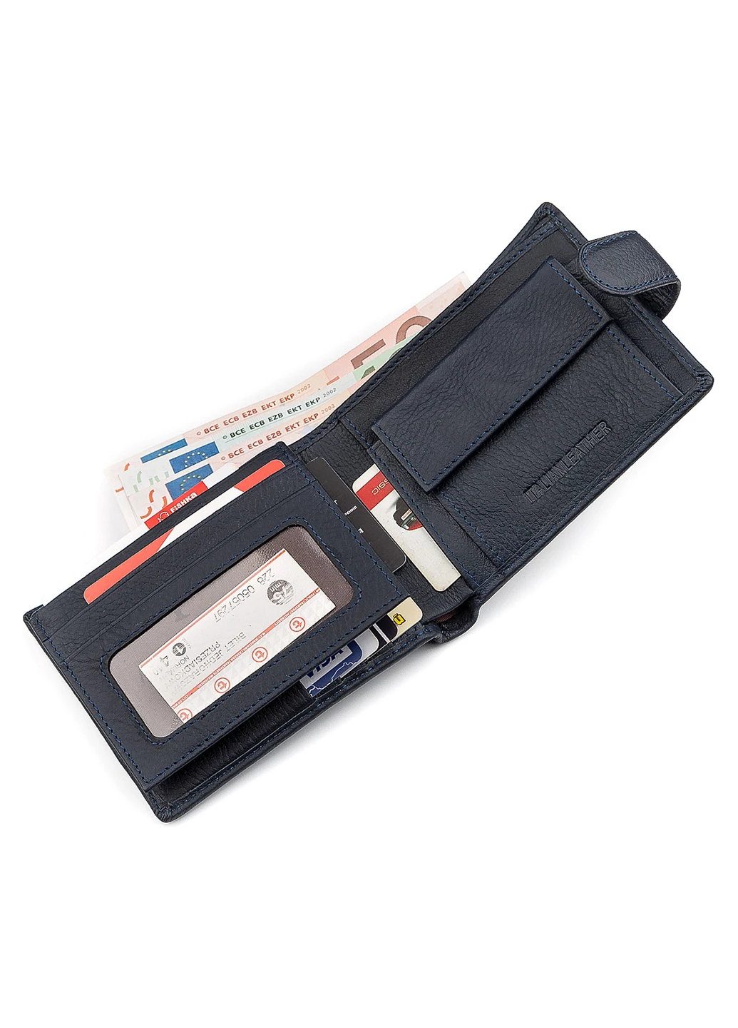 Чоловічий шкіряний гаманець 12,5х10х3 см st leather (252128781)