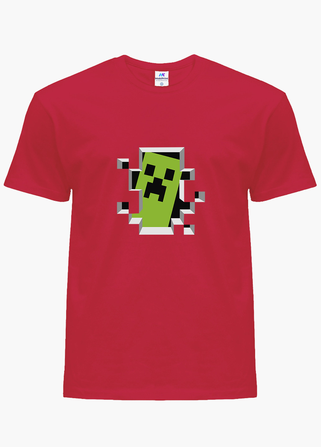Червона демісезонна футболка дитяча майнкрафт (minecraft) (9224-1709) MobiPrint