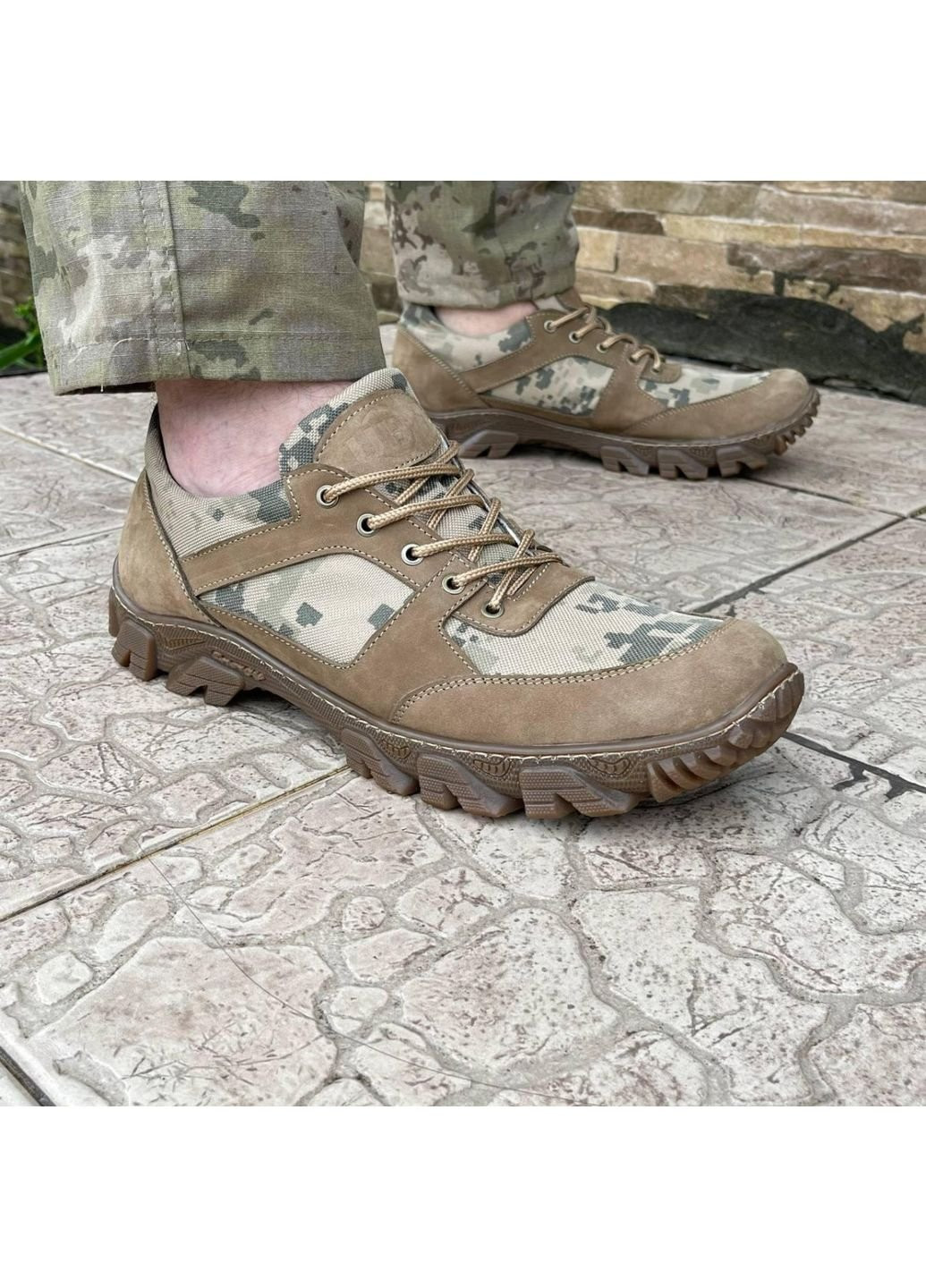 Хакі Осінні кросівки чоловічі тактичні літні зсу піксель 7095 40 р 26 см хакі No Brand