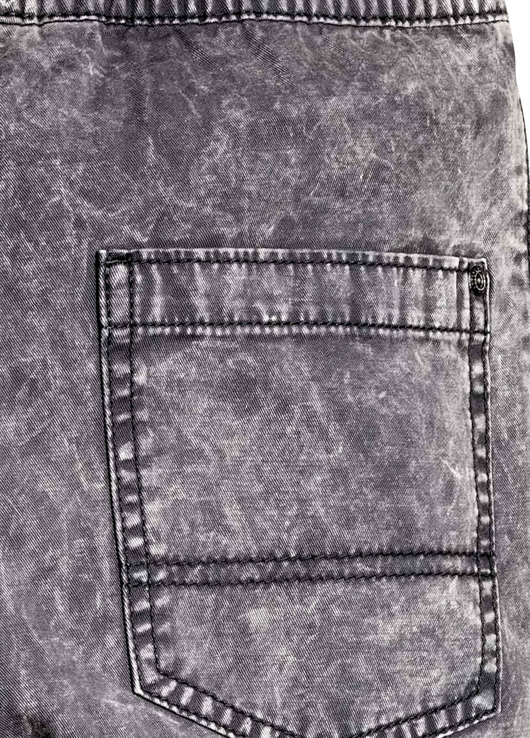 Серые джинсовые демисезонные брюки со средней талией H&M