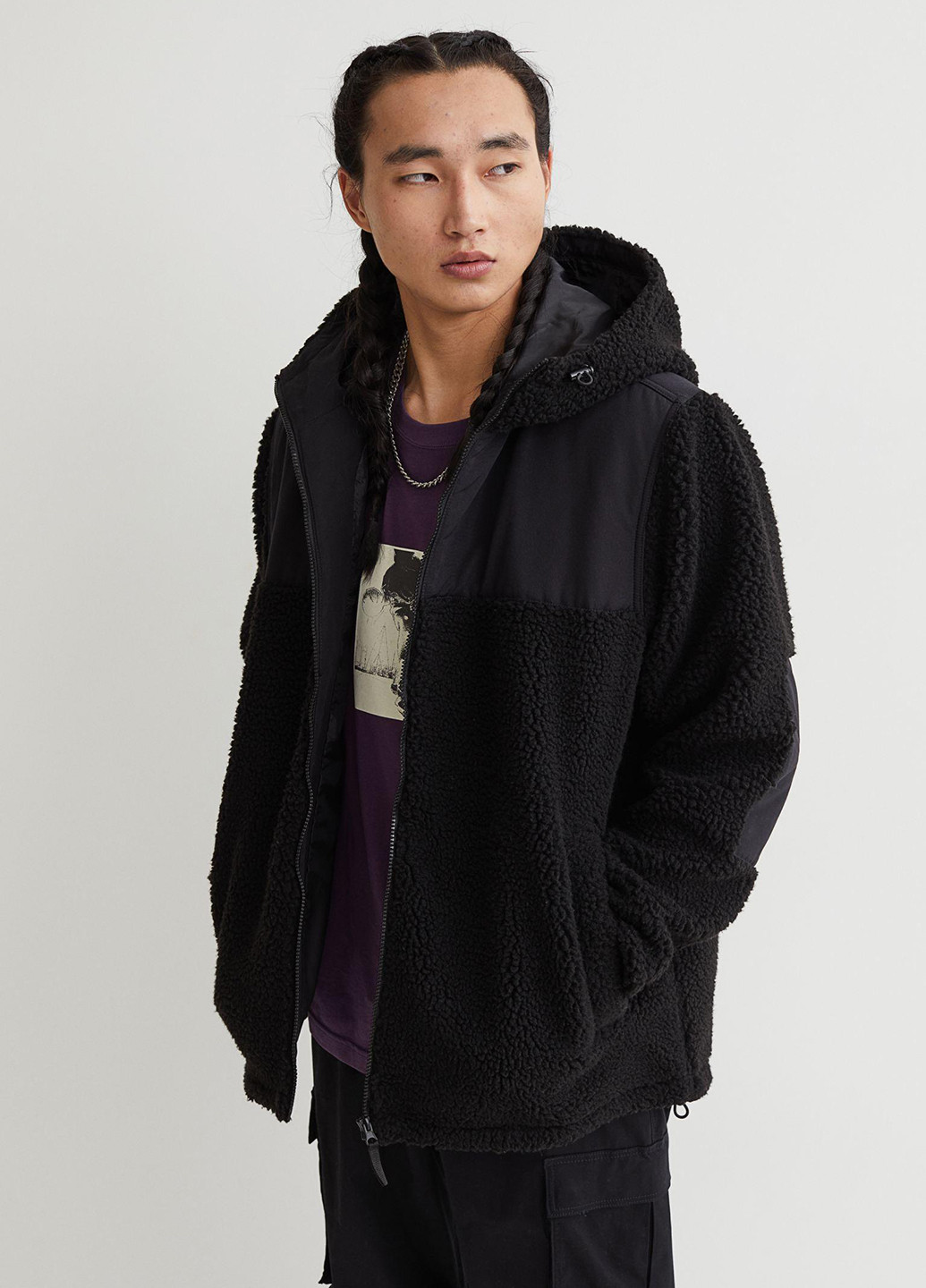 Чорна демісезонна куртка H&M