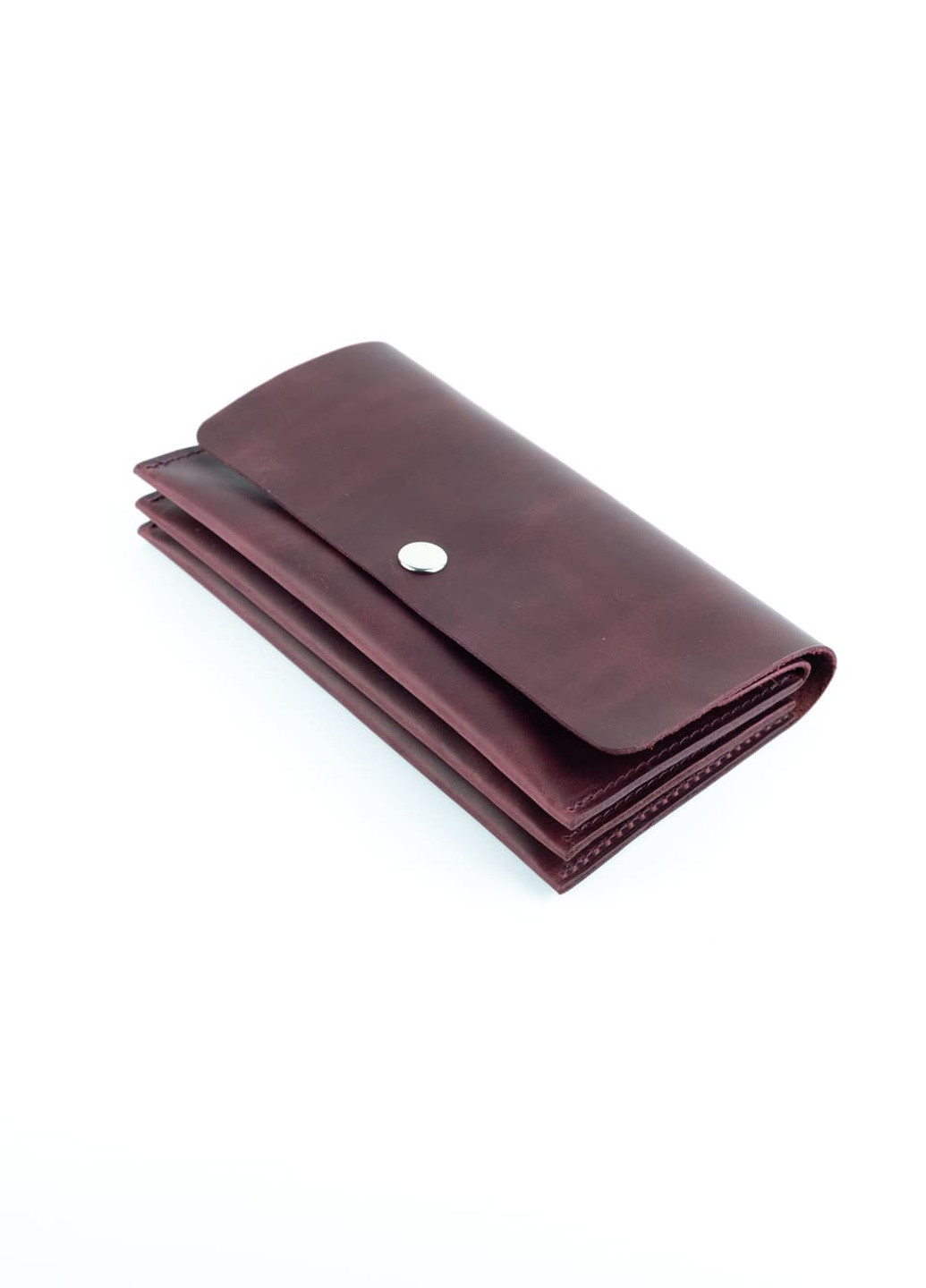 Кожаный портмоне кошелек Space бордовый марсала винтажный Kozhanty (252315373)
